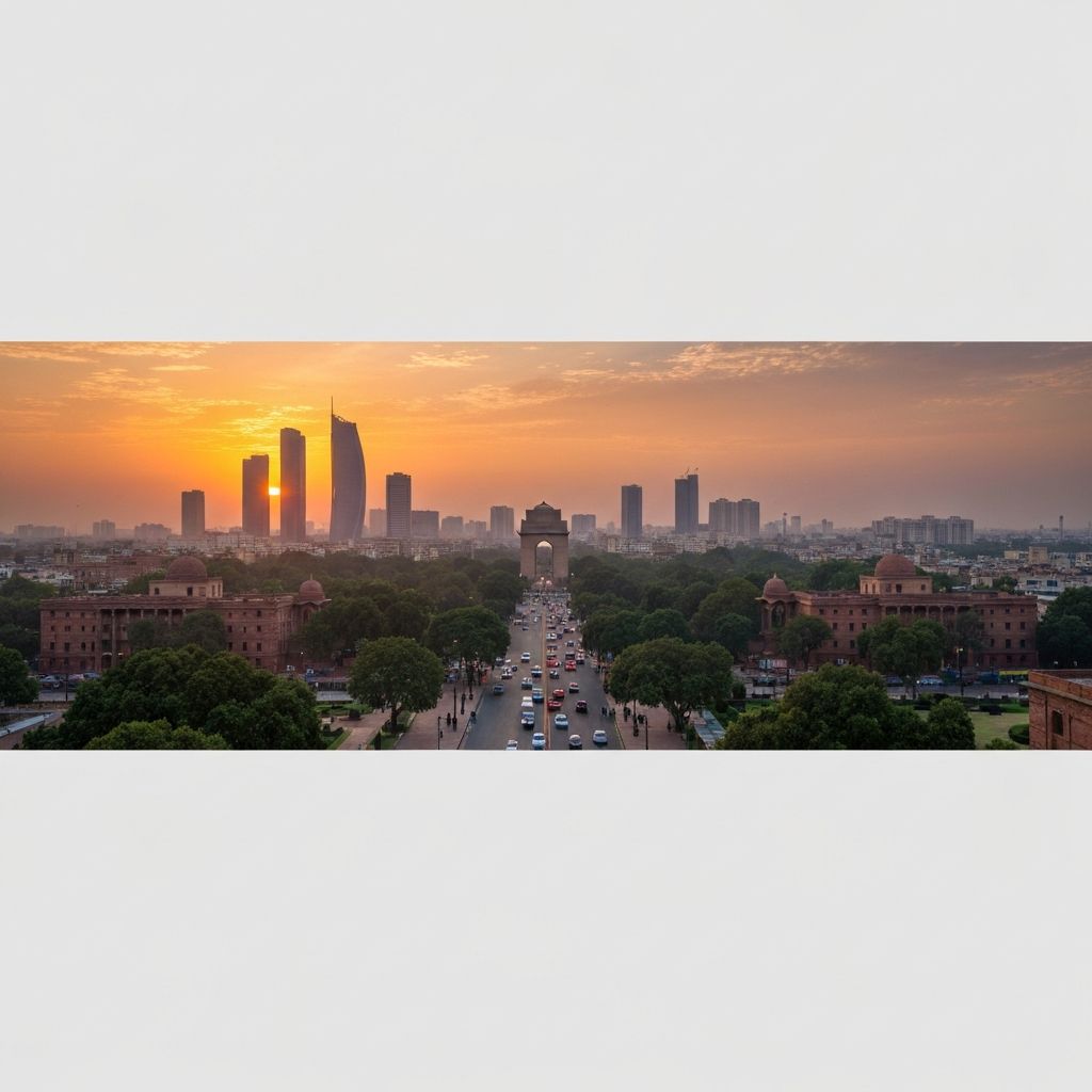 New Delhi skyline