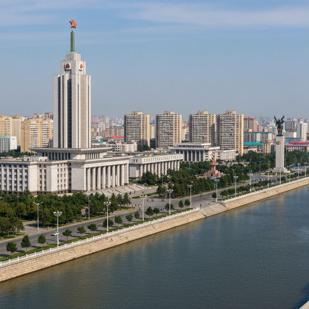 Pyongyang skyline
