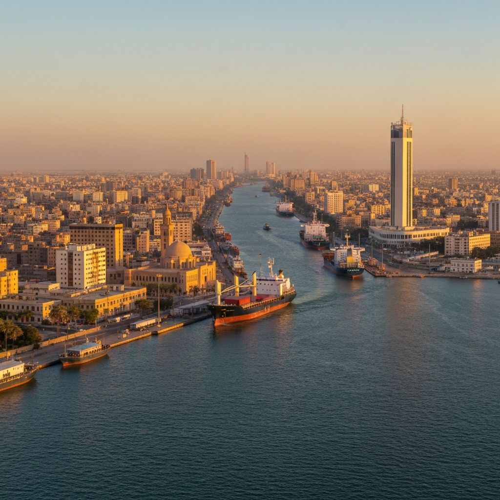 Suez skyline